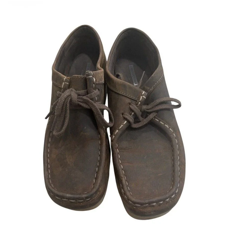 NEW Clarks Women’s Padmora Brown Leather Wallabee Moccasins Size 8
